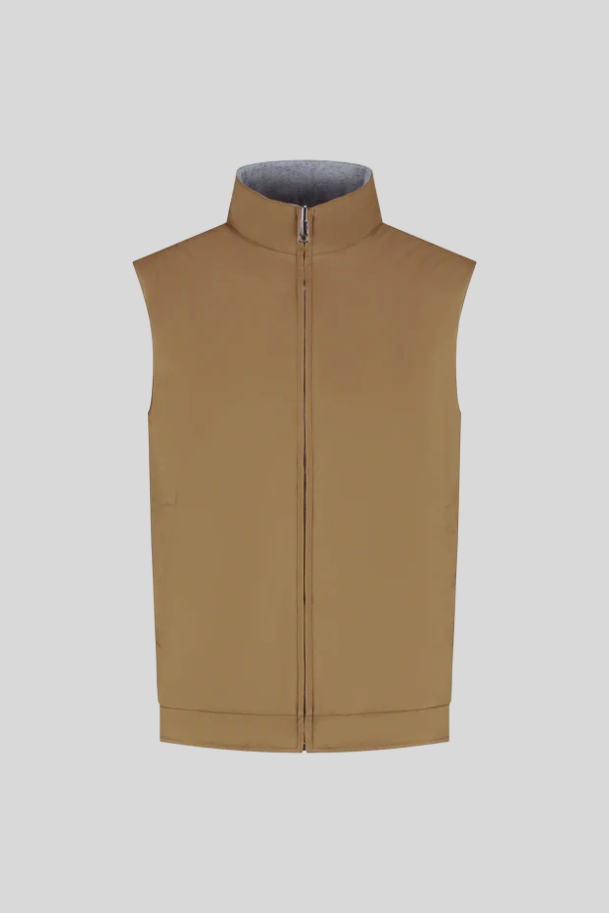 CARAMEL REVERSIBLE RESORT BODY WARMER
