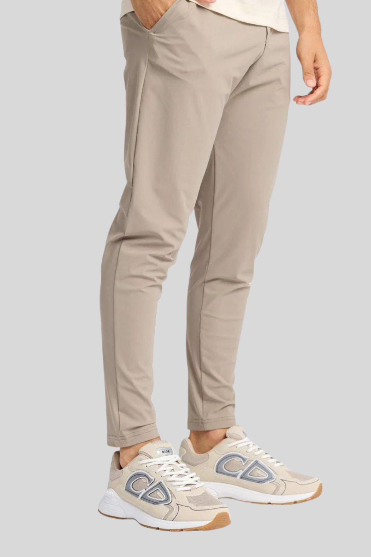 LIGHT BEIGE TECH PANTS