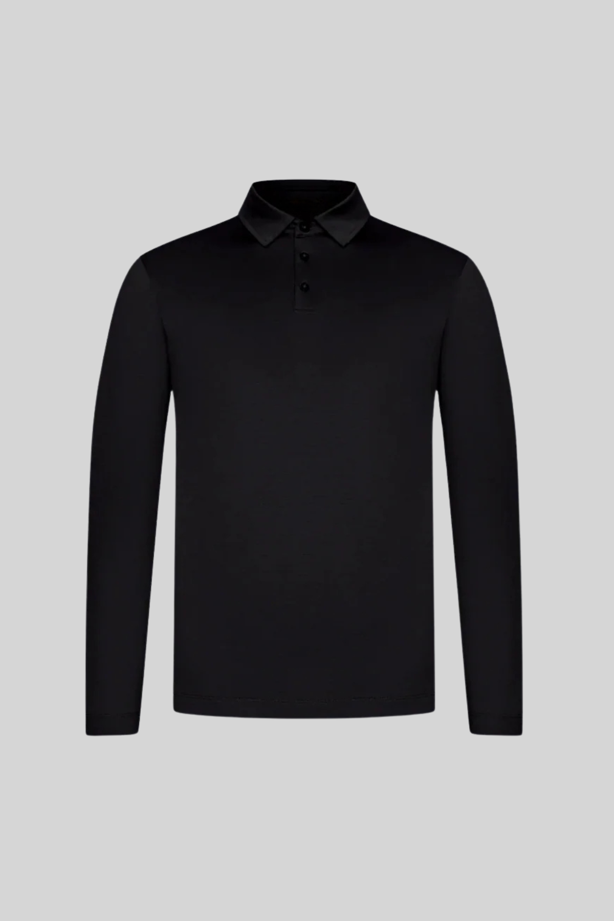 Supima Longsleeve Polo | Black