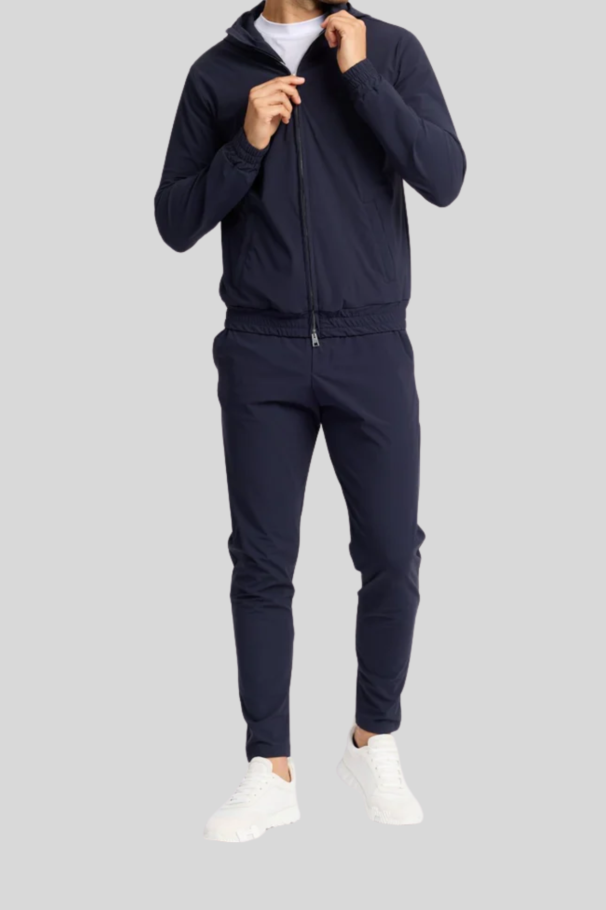 MIDNIGHT BLUE HOODED TECH SUIT