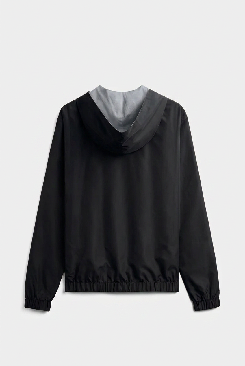 Jet black - Reversible Hooded Jacket