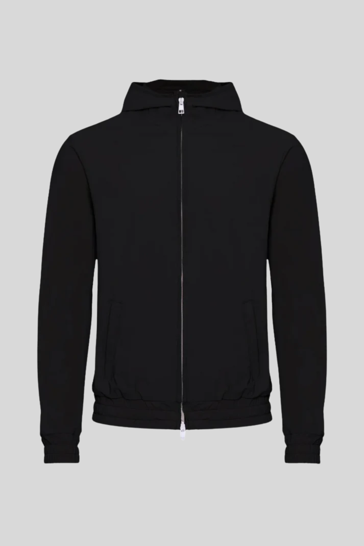 BLACK HOODED TECH VEST