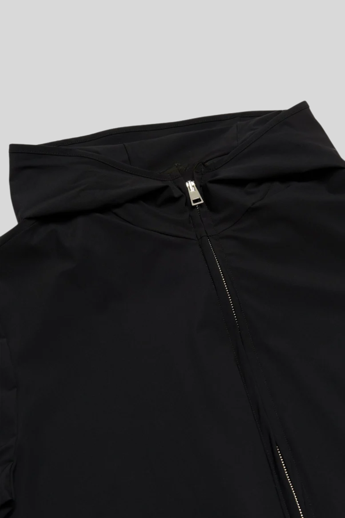 BLACK HOODED TECH SUIT