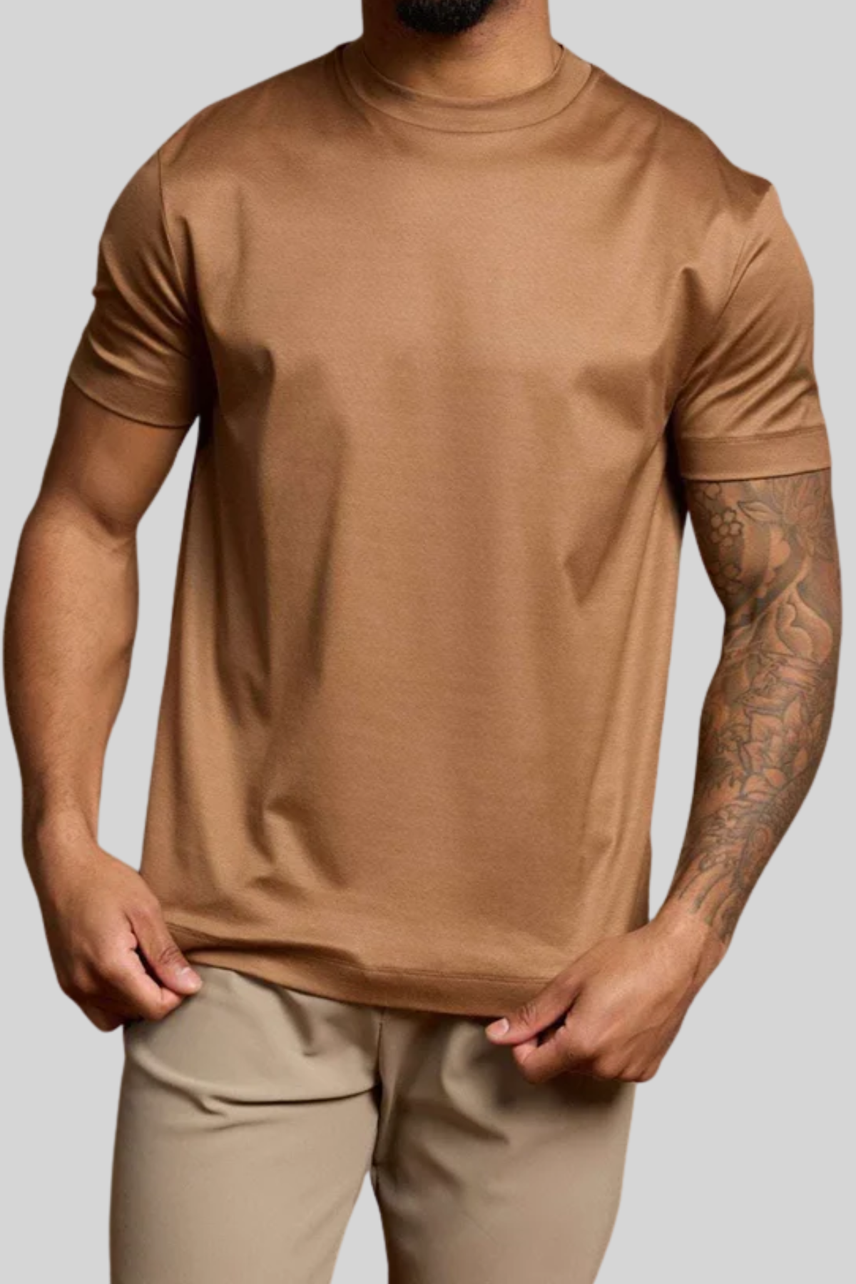 Supima T-shirt | Caramel Brown