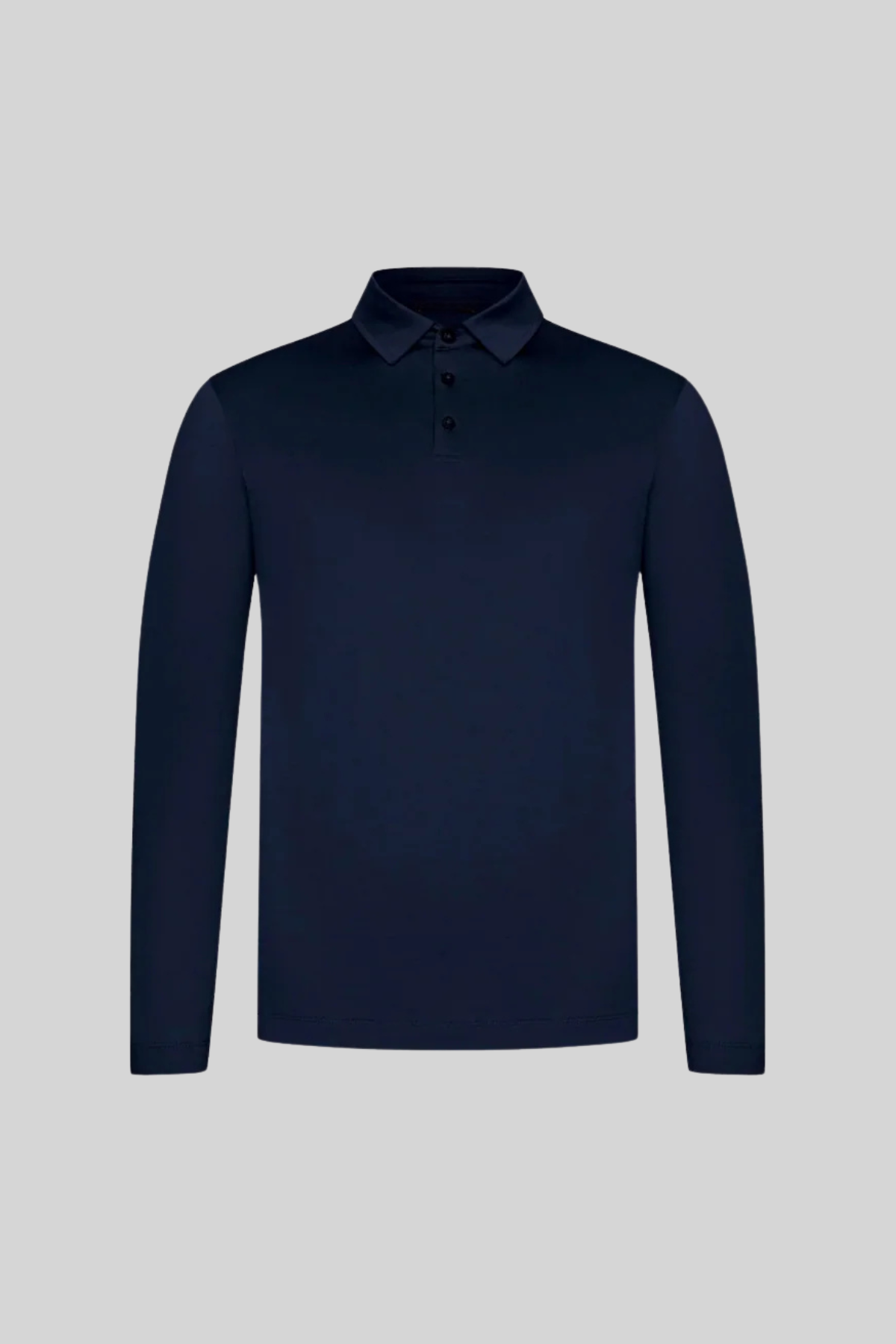 Supima Longsleeve Polo | Midnight Blue