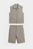 Sand Beige - Tech Short set